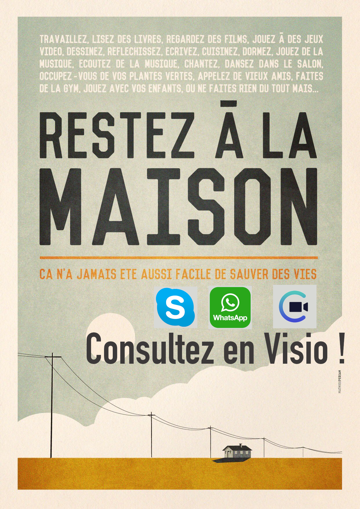 #Restezàlamaison Votre diététicienne consulte en Visio !